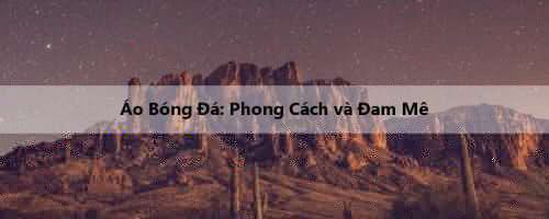 Áo Bóng Đá: Phong Cách và Đam Mê